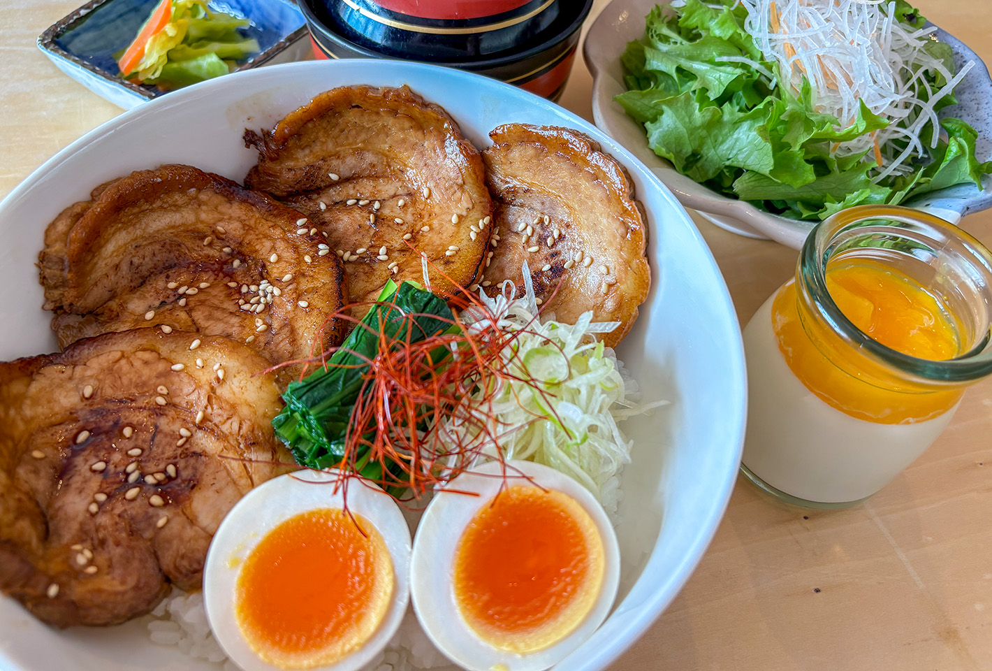 炙りチャーシュー丼セット