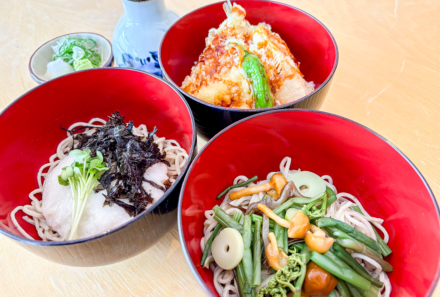 二味そばと天丼セット